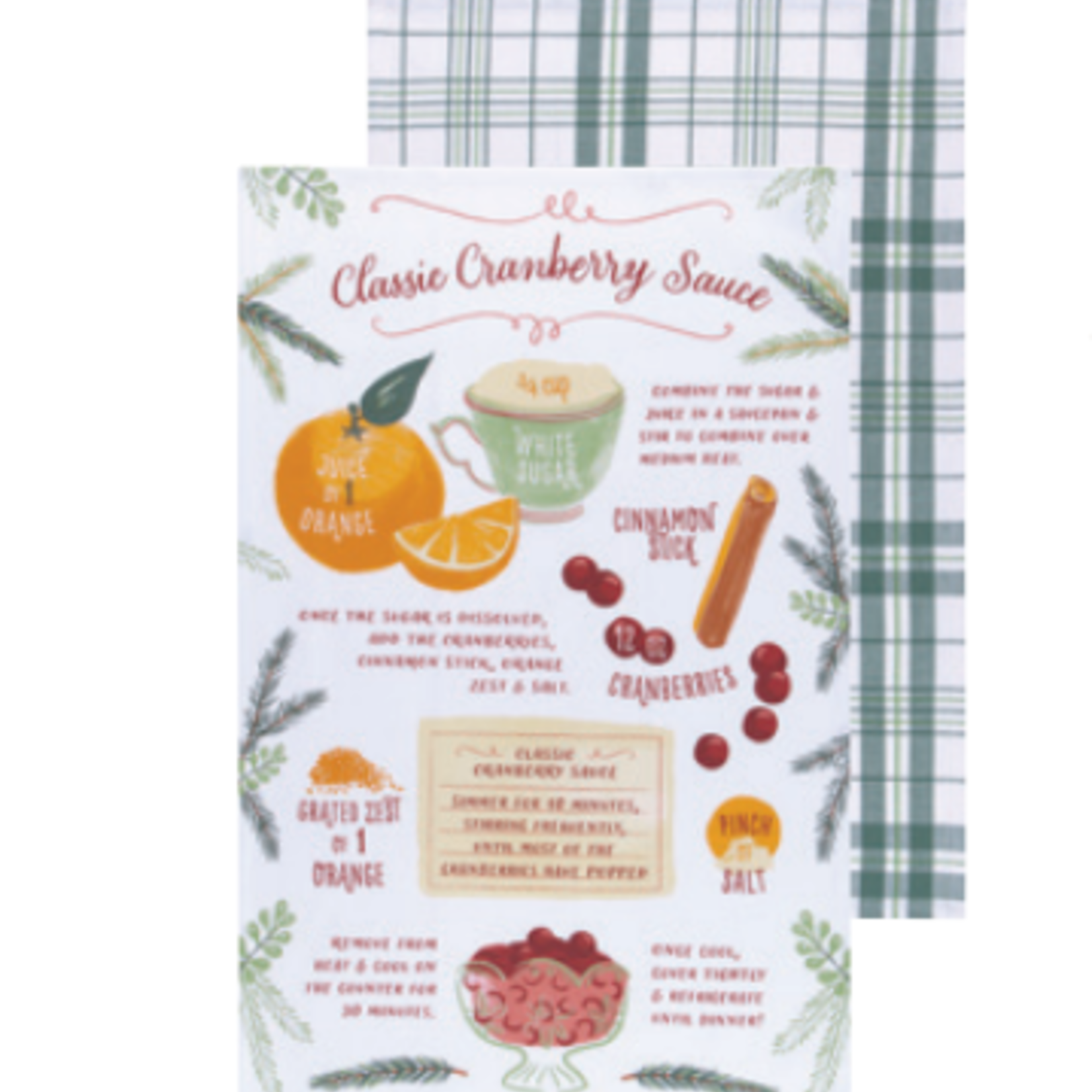 Now Designs Dishtowel Set/2 - Cranberry Sauce