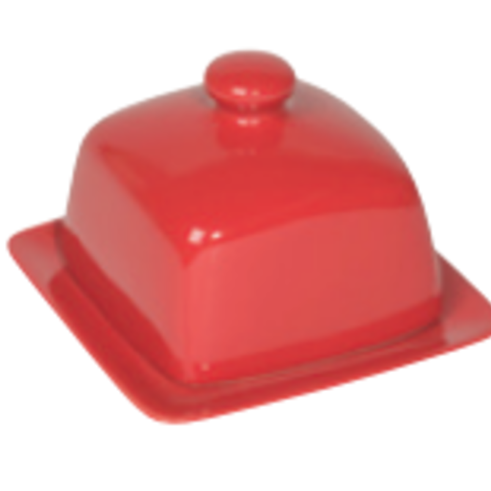 Now Designs Butter Dish, Square - Red