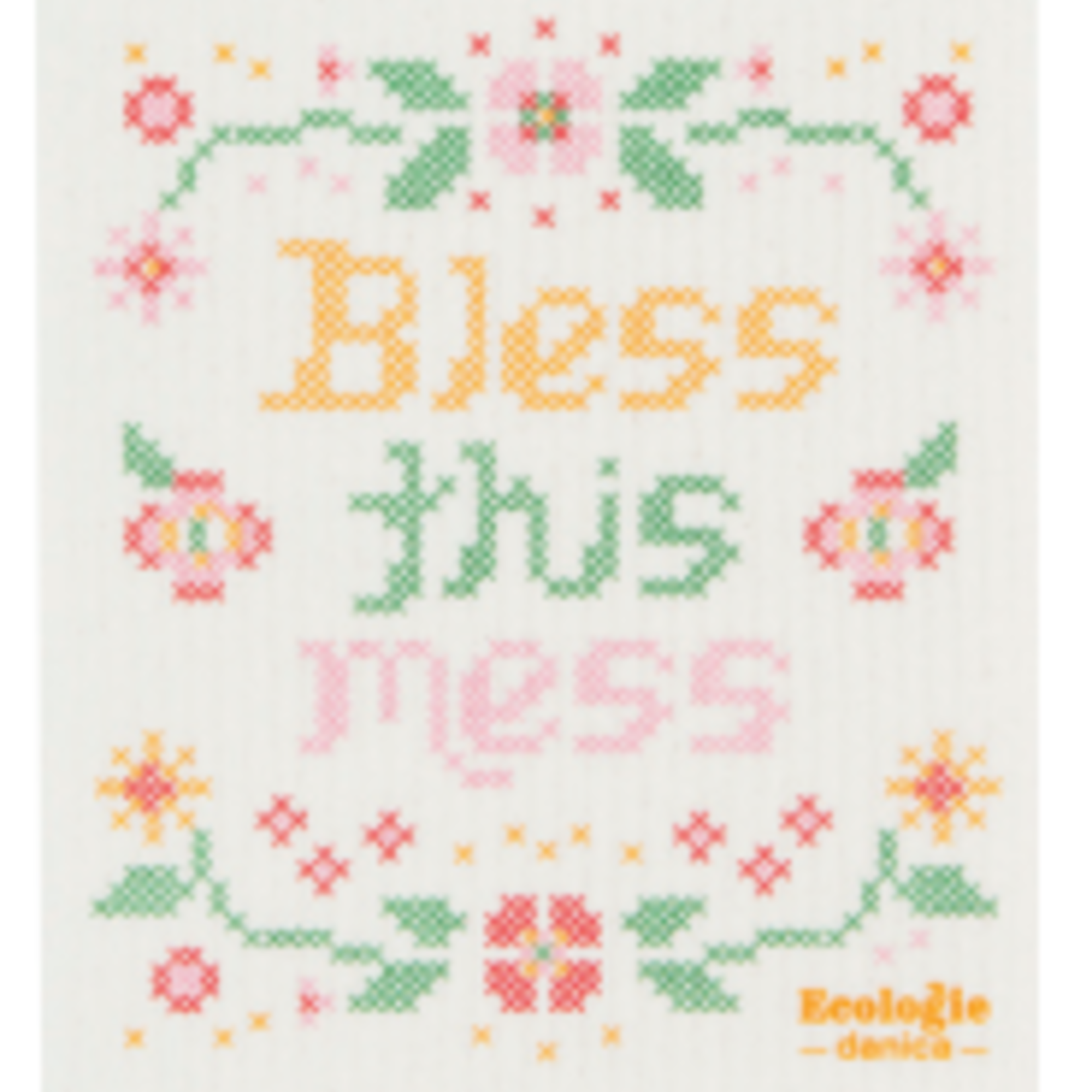 Now Designs Swedish Dishcloth - Bless this Mess