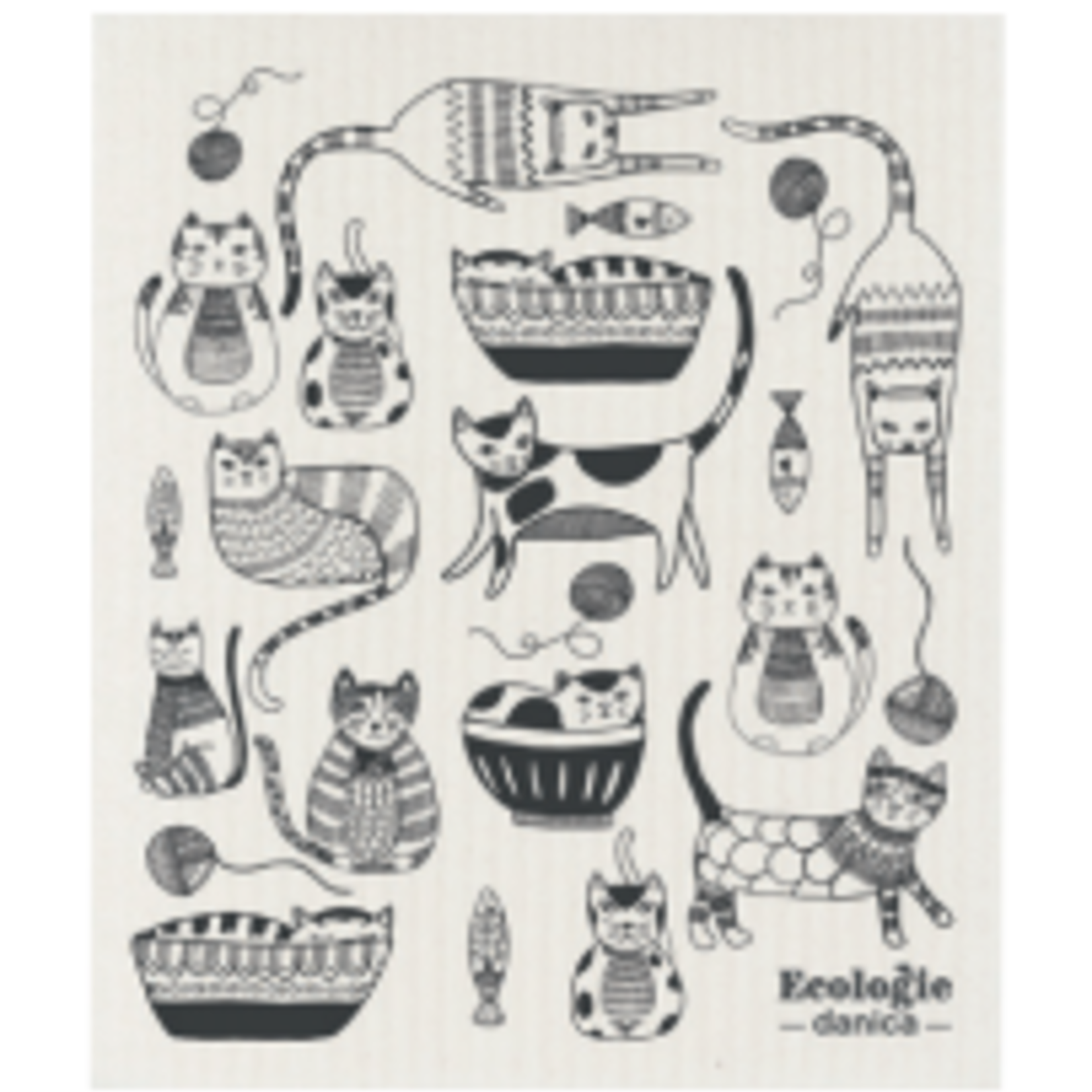 Danica Brands Swedish Dishcloth - Purr Party