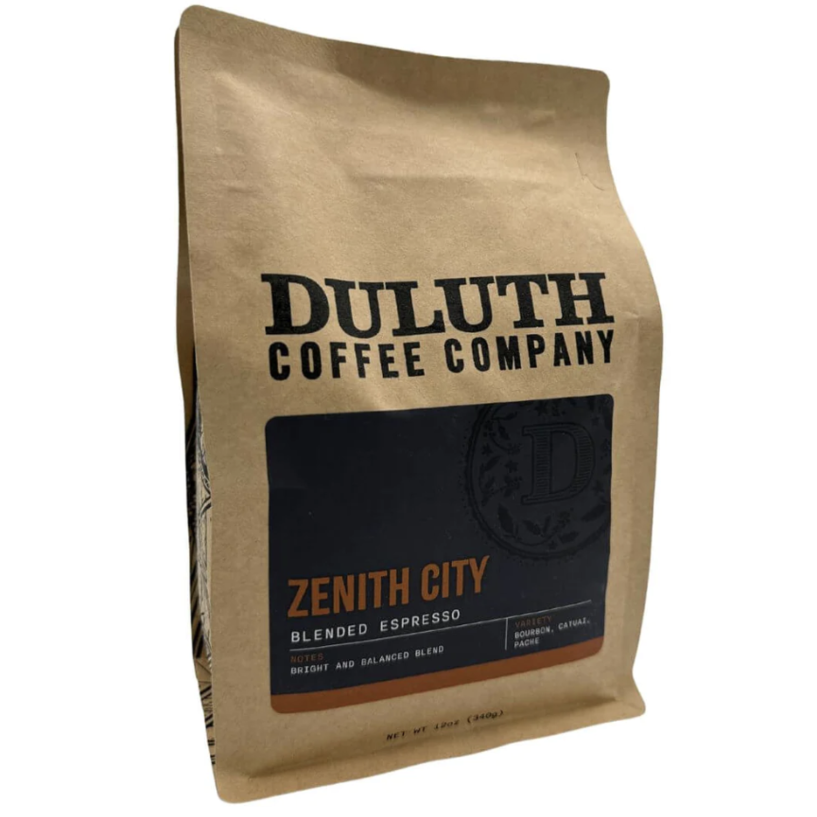 Duluth Coffee Company Zenith City Espresso, 12oz Whole Bean
