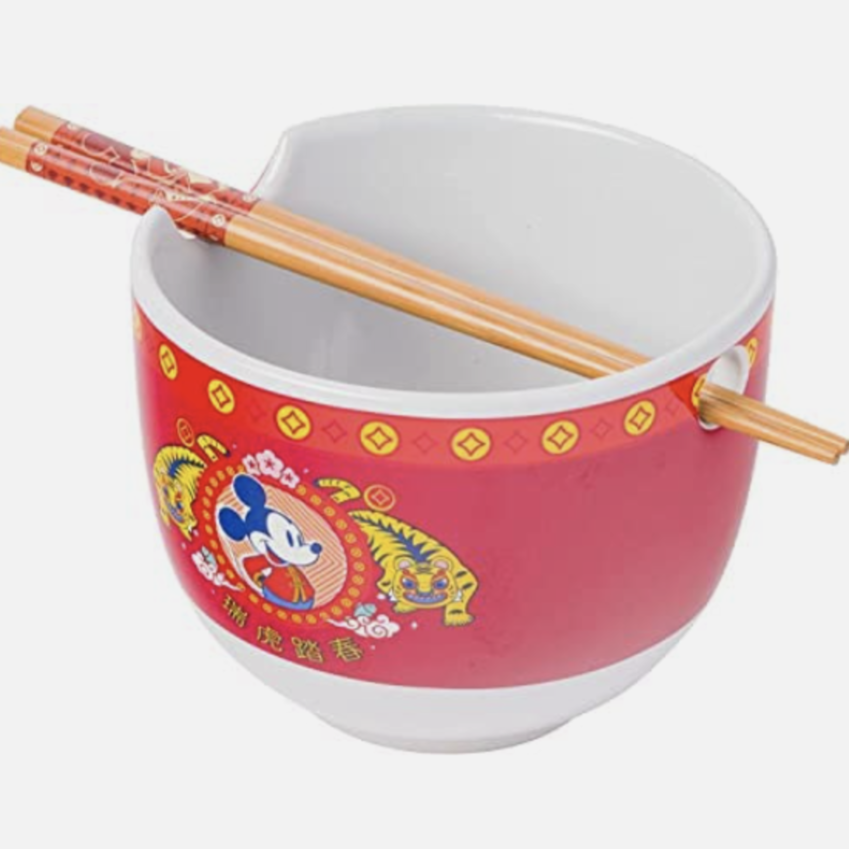 Silver Buffalo Bowl & Chopsticks - Mickey Mouse | Silver Buffalo