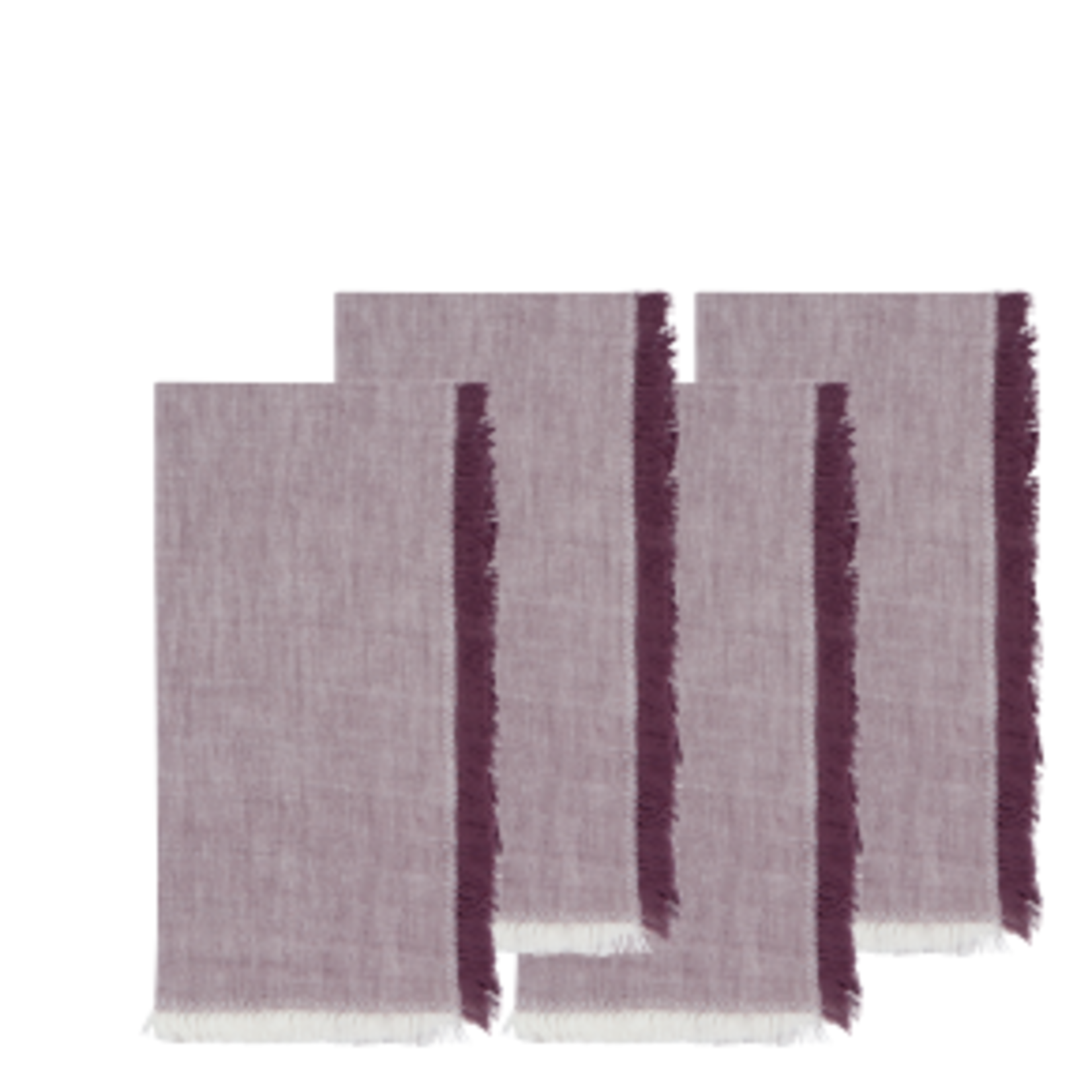 Danica Brands Chambray Napkins Set/4, Ash Plum | Danica Brands