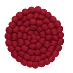 Now Designs Trivet, Felt Dot Round - Chili