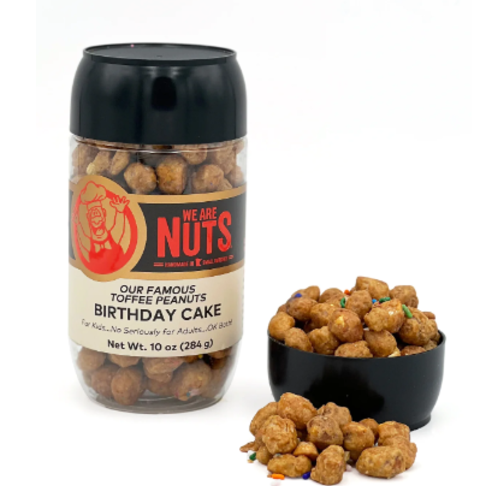 We Are Nuts We Are Nuts - Birthday Cake Toffee Peanuts, 10 Oz