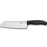 Victorinox Santoku 7” Granton Blade (Black) – Swiss Classic | Victorinox