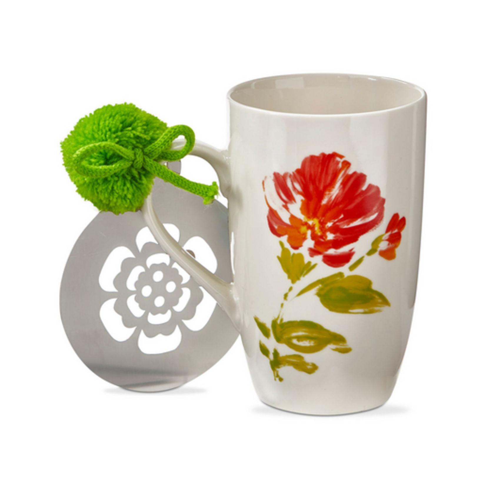 Tag Mug & Stencil Set - Blossom