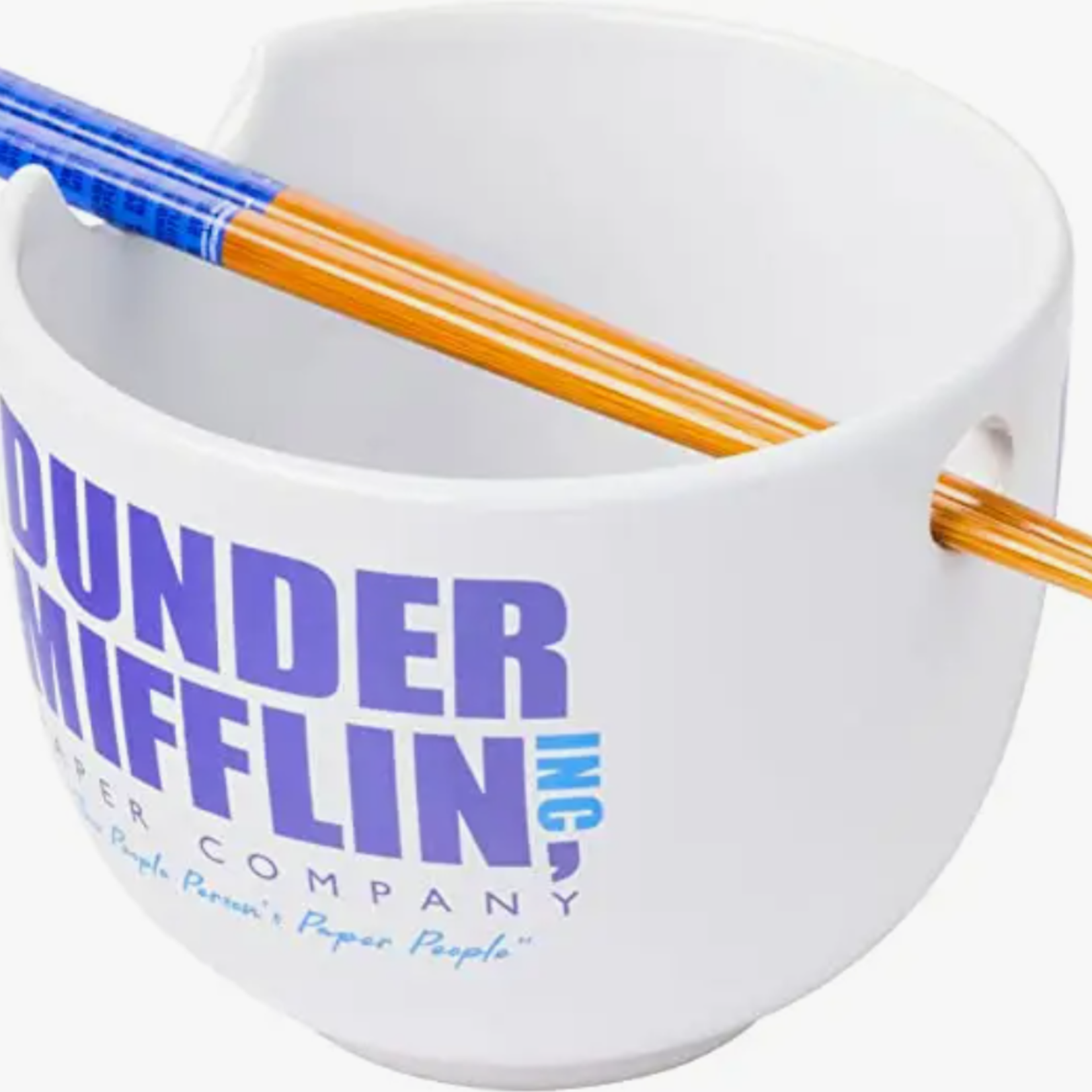 Silver Buffalo Bowl & Chopsticks - Dunder Mifflin | Silver Buffalo