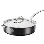 Hestan 3.5 Qt. Covered Saute with Helper Handle, Nanobond Titanium | Hestan
