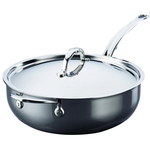 Hestan 5 Qt Essential Pan with Helper Handle, Nanobond Titanium | Hestan