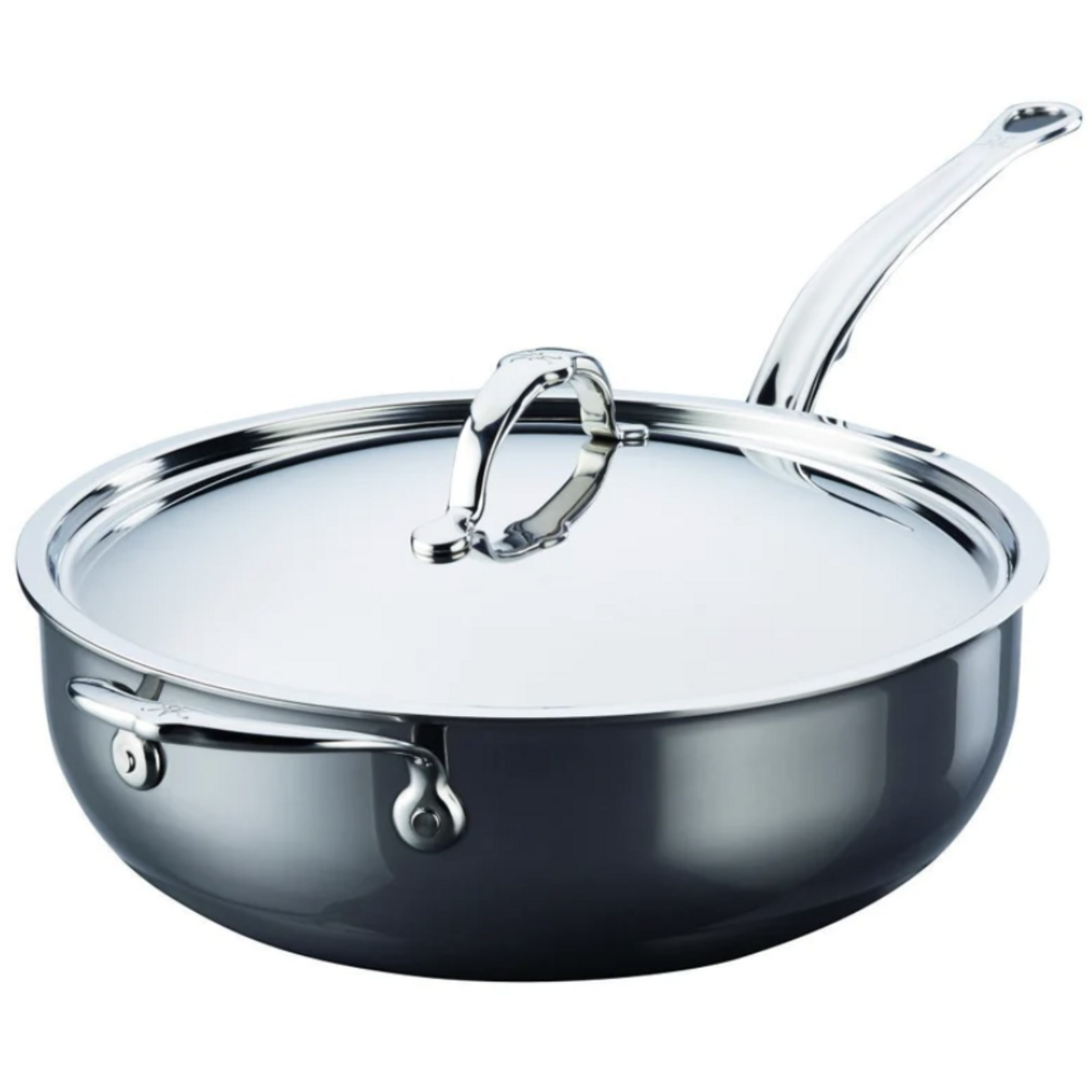 Hestan 5 Qt Essential Pan with Helper Handle, Nanobond Titanium | Hestan