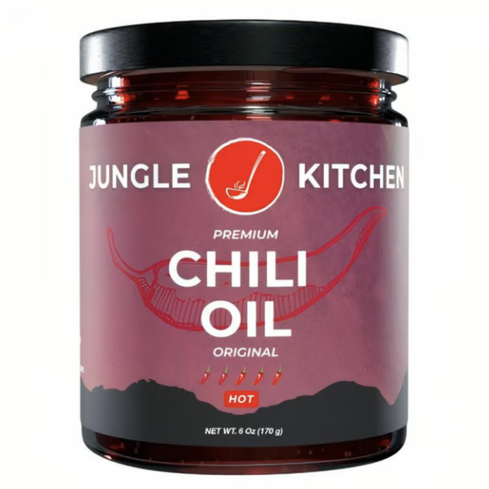 Jungle Kitchen Jungle Kitchen Premium Chili Oil Spicy - 6oz