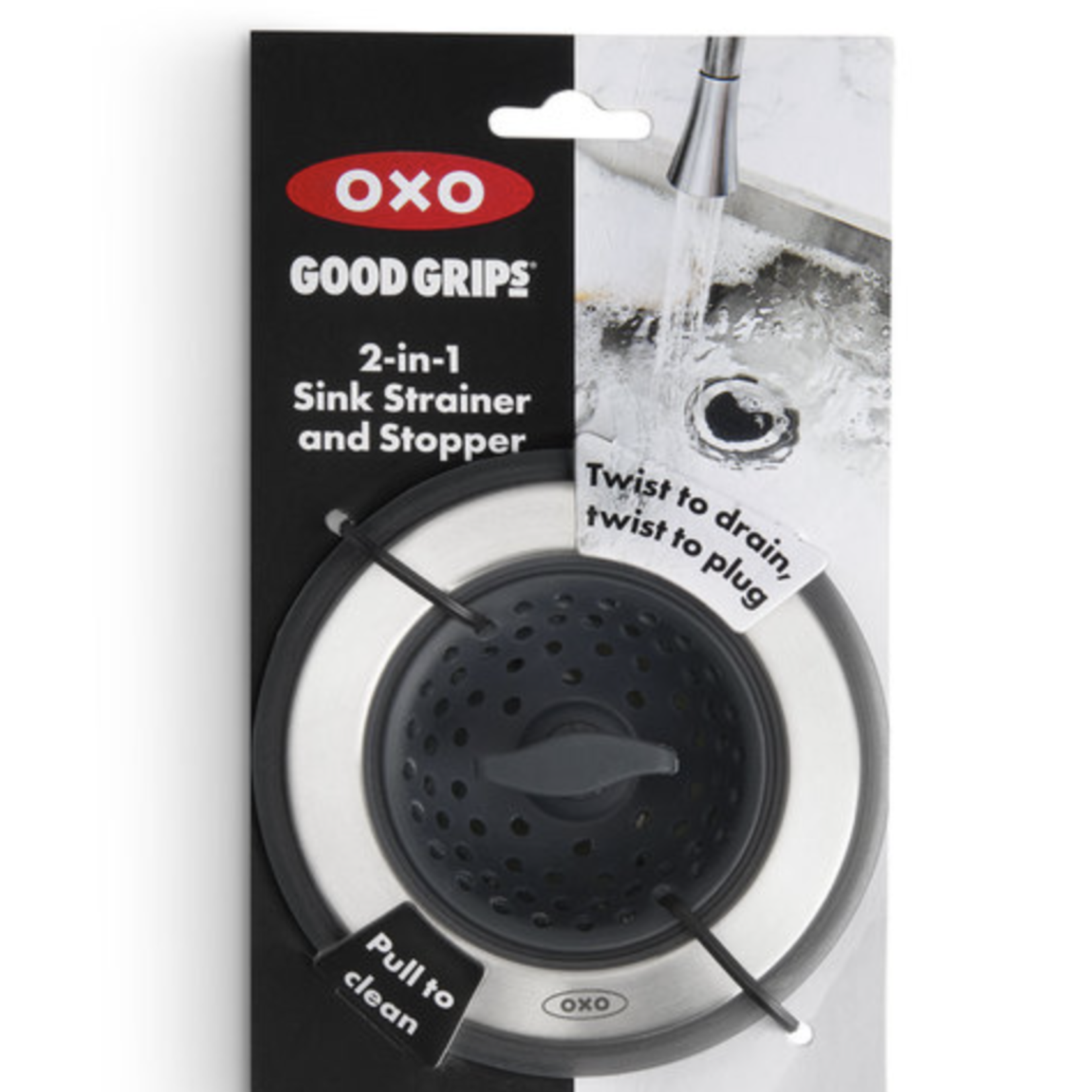 OXO 2 in 1 Sink Strainer and Stopper | OXO Good Grips