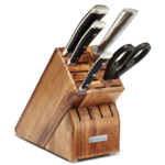 Wusthof Promo Classic Ikon Six Piece Starter Block Set, Acacia