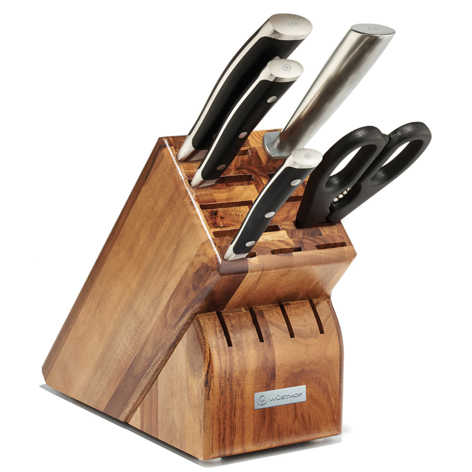Wusthof Promo Classic Ikon Six Piece Starter Block Set, Acacia