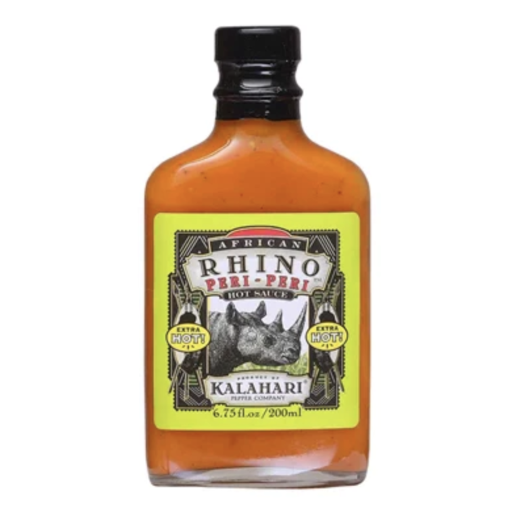Kalahari Pepper Company African Rhino Xtra Hot Peri-Peri Pepper Sauce