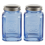 RSVP Retro Salt & Pepper Shakers - Blue, 8 oz. (.24L)