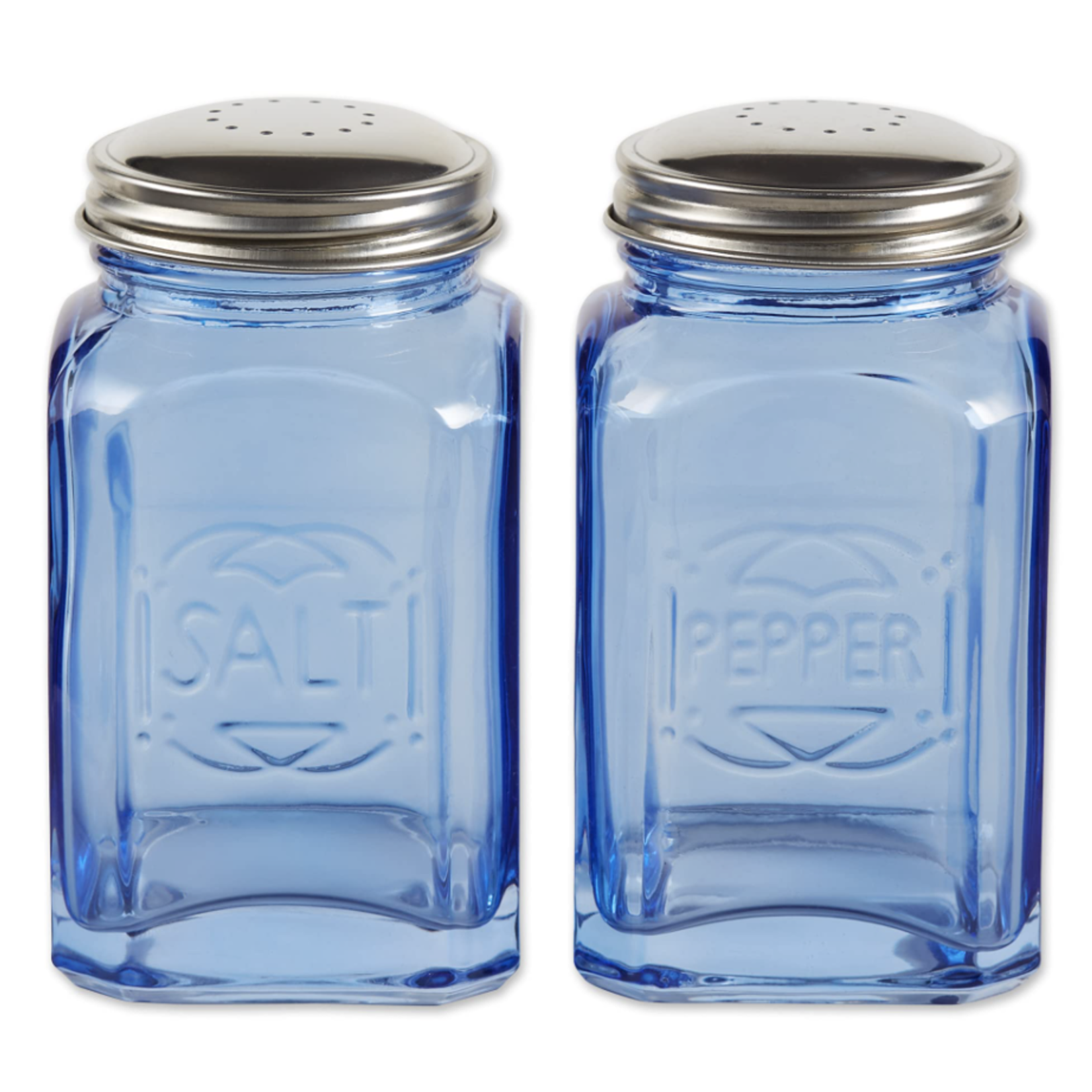 RSVP Retro Salt & Pepper Shakers - Blue, 8 oz. (.24L) | RSVP
