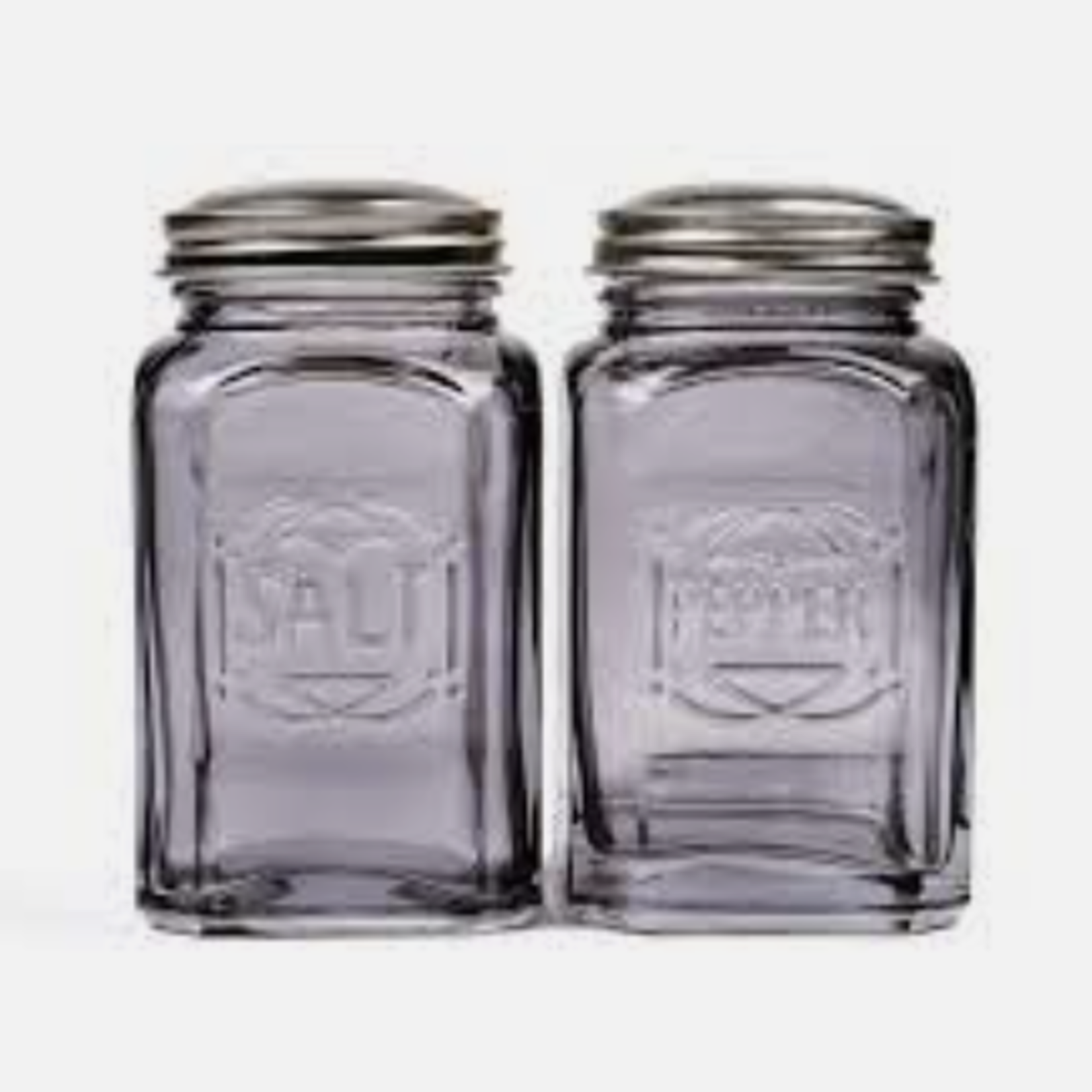 RSVP RETRO GLASS S&P SET - GRAY