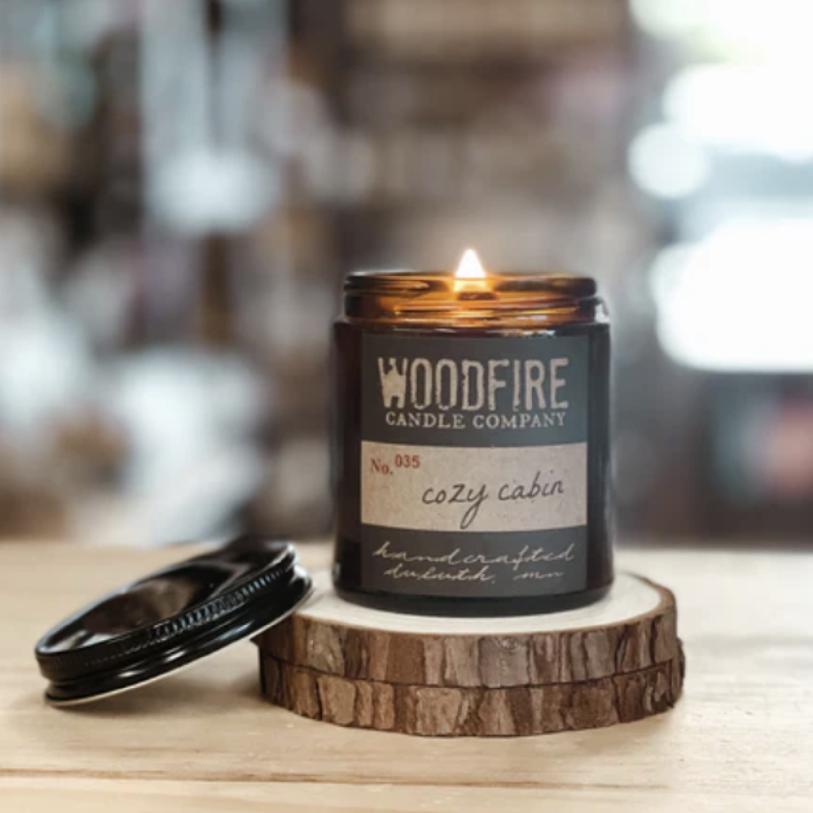 Woodfire Candle Co Woodfire Candle, Amber Mini