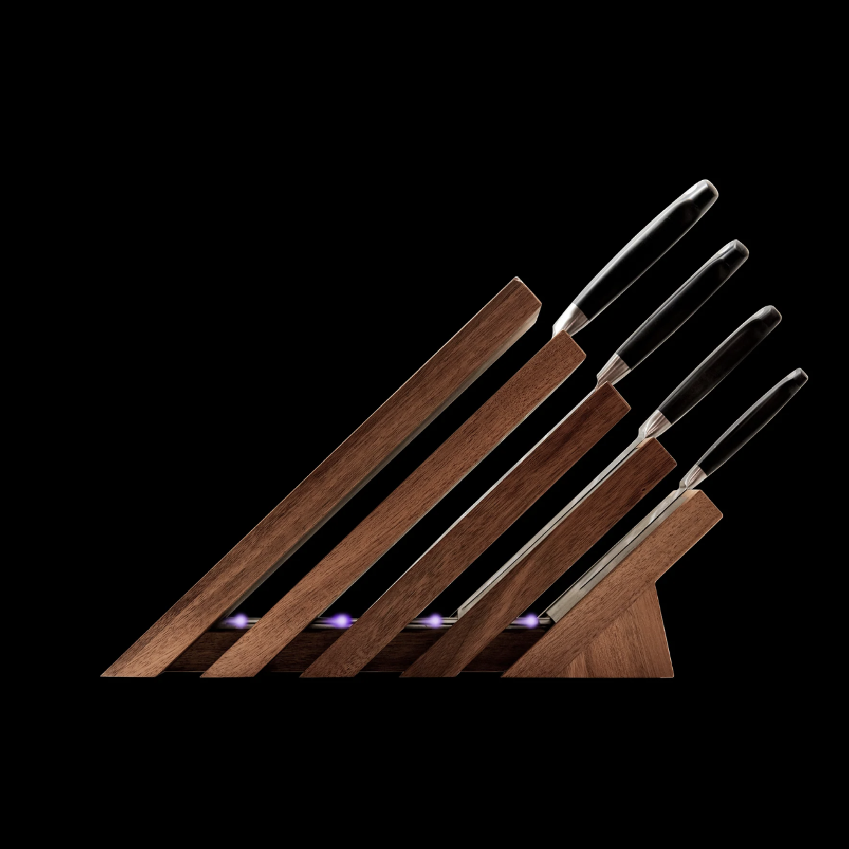 Messermeister Magnetic Knife Block Acacia with UV light | Messermeister