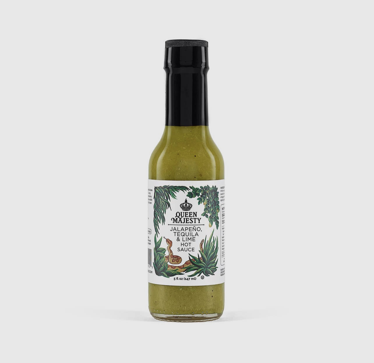 Queen Majesty Hot Sauce Jalapeño Tequila & Lime Hot Sauce 5oz
