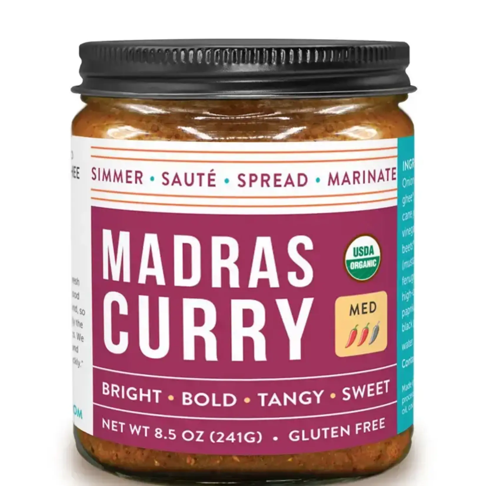 Pure Indian Foods Madras Curry Simmer Sauce, Organic