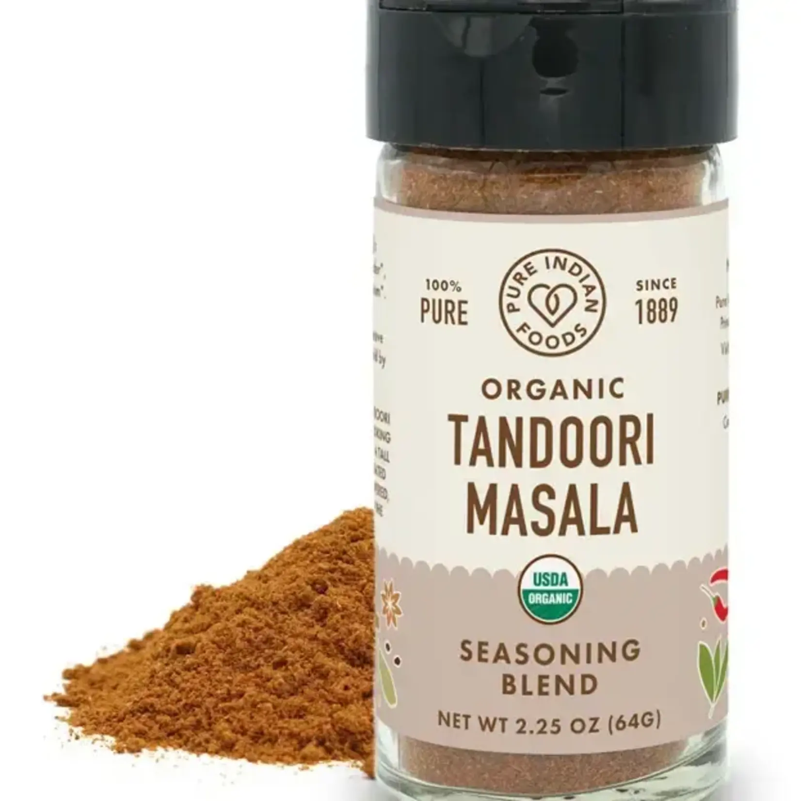 Pure Indian Foods Tandoori Masala Seasoning, Certified Organic