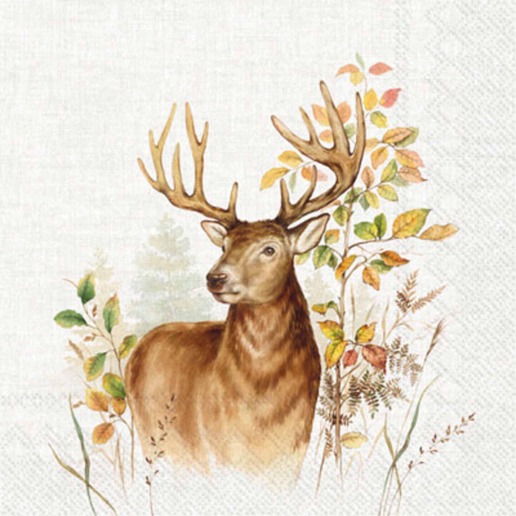 Boston International Luncheon Napkin, Hunted Deer | Boston International