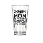 Northern Glasses Pint Glass - Hockey Mom | Northern Glasses