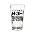 Northern Glasses Pint Glass - Hockey Mom