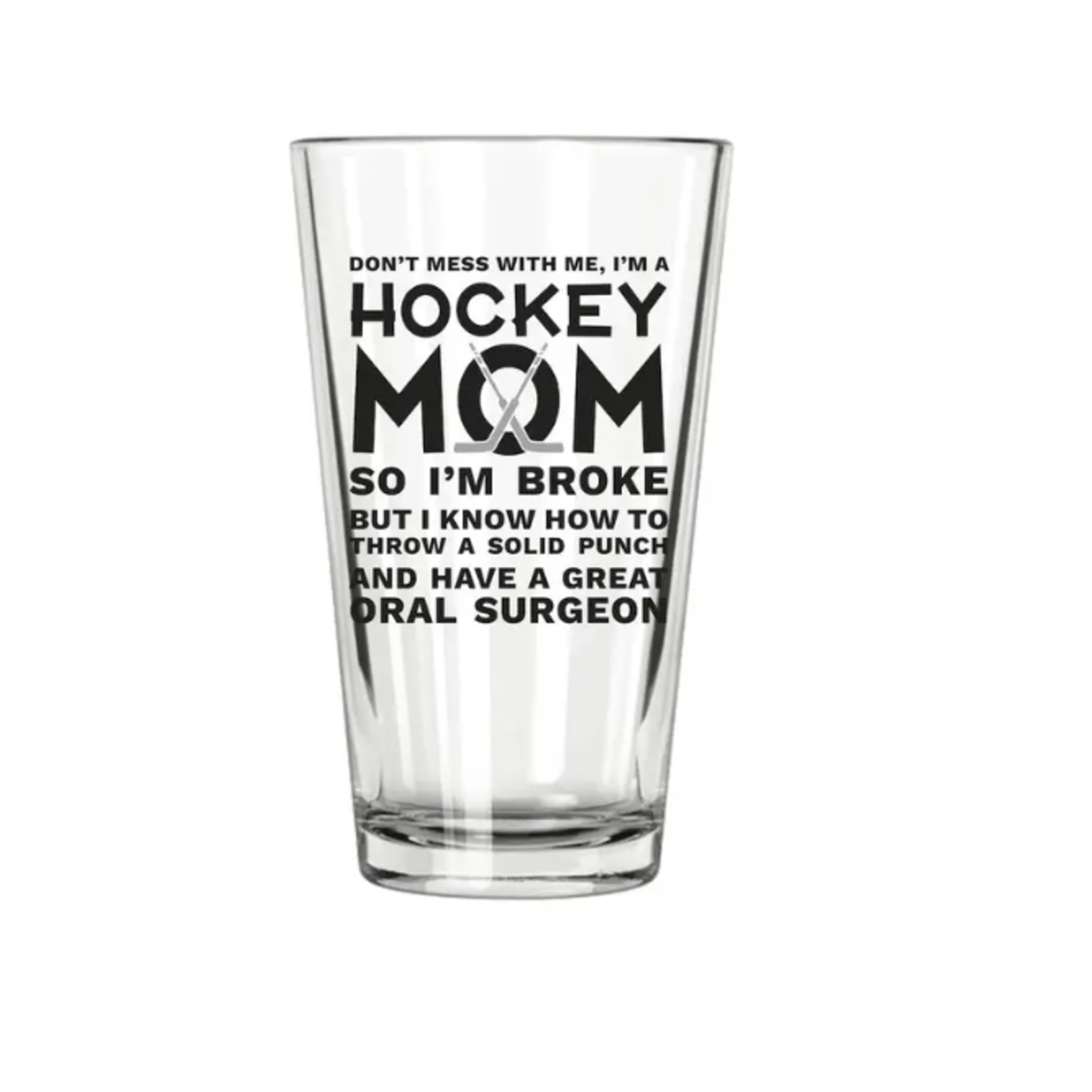 Northern Glasses Pint Glass - Hockey Mom