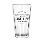 Northern Glasses Pint Glass - Lake Life Fishing | Northern Glasses