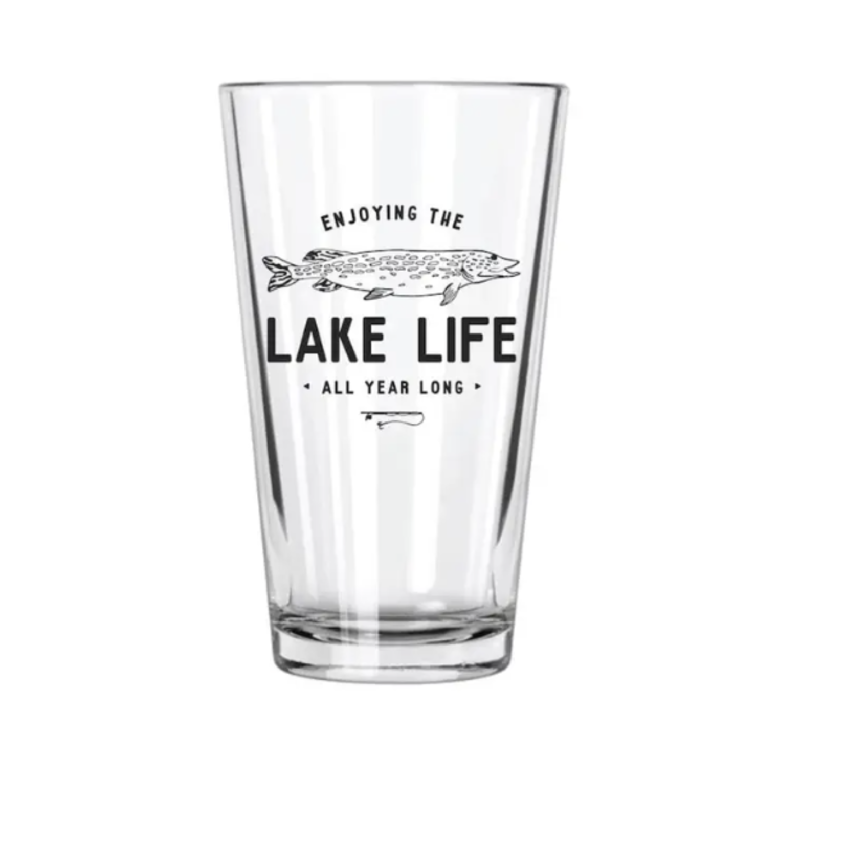 Northern Glasses Pint Glass - Lake Life Fishing | Northern Glasses