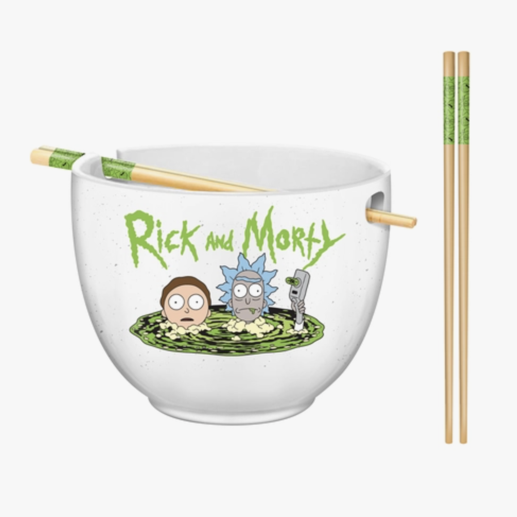 Silver Buffalo Bowl & Chopsticks - Rick & Morty | Silver Buffalo