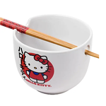 Silver Buffalo Bowl & Chopsticks - Hello Kitty Japanese | Silver Buffalo