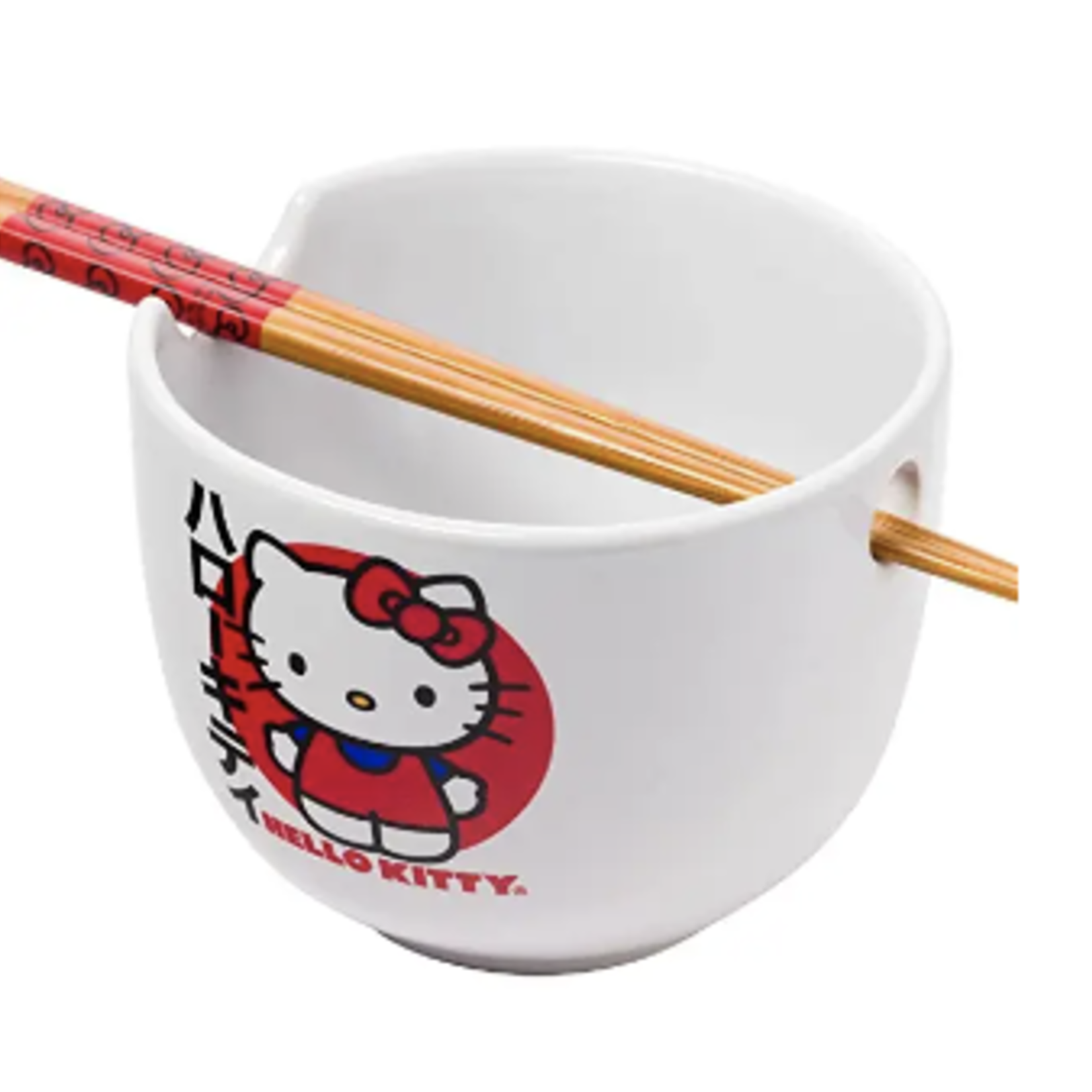 Silver Buffalo Bowl & Chopsticks - Hello Kitty Japanese | Silver Buffalo