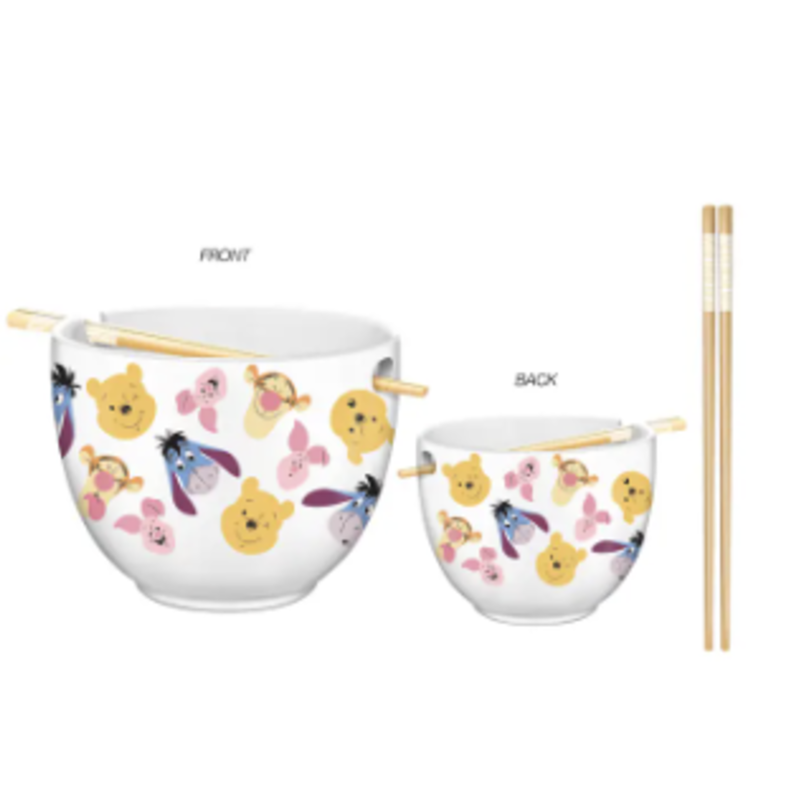 Silver Buffalo Bowl & Chopsticks - Winnie the Poo | Silver Buffalo
