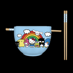 Silver Buffalo Bowl & Chopsticks - Hello Kitty & Friends | Silver Buffalo