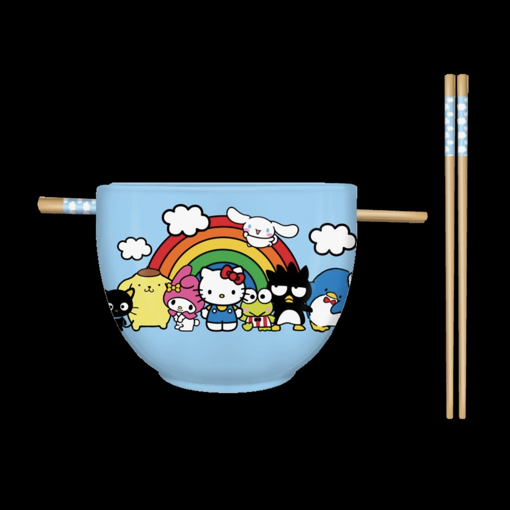 Silver Buffalo Bowl & Chopsticks - Hello Kitty & Friends | Silver Buffalo