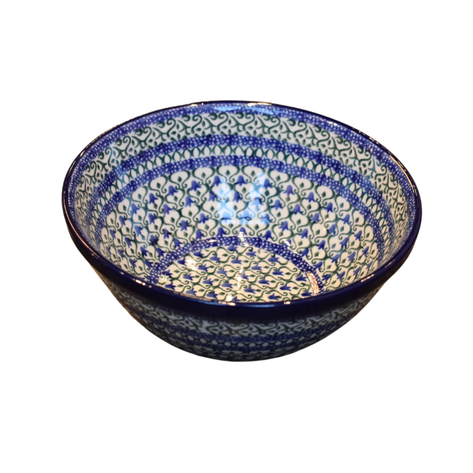 Polish Pottery Polish Kitchen Bowl, 7", Symmetry | Polish Pottery