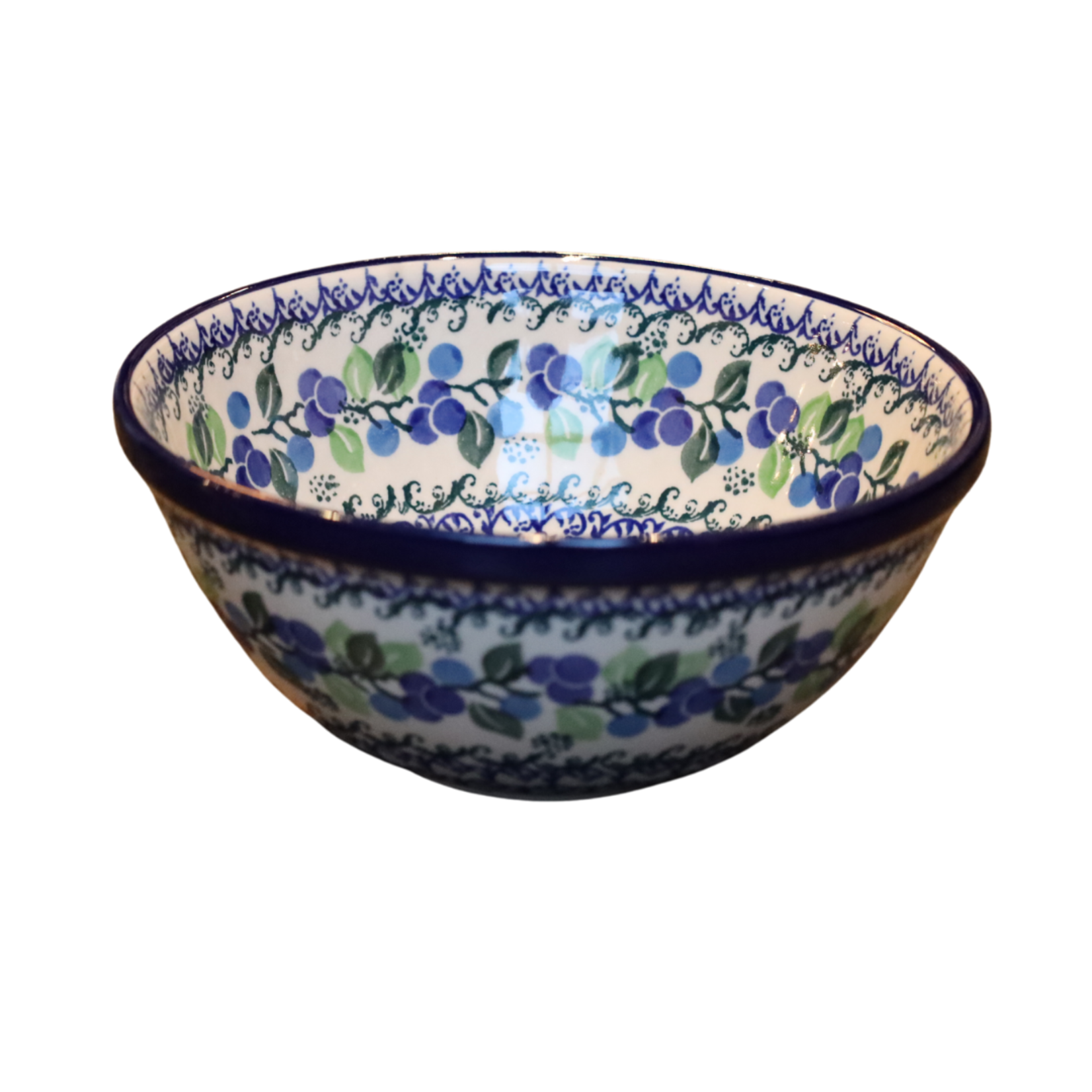 Polish Pottery Polish Kitchen Bowl, 7", Berries | Polish Pottery