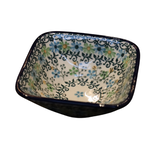 European Design Imports Inc. Polish Pottery Square Dish, Garden