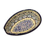 Polish Pottery Spoon Rest - Short, Eggshell | Polish Pottery