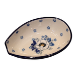 Polish Pottery Spoon Rest - Short Flower | Polish Pottery