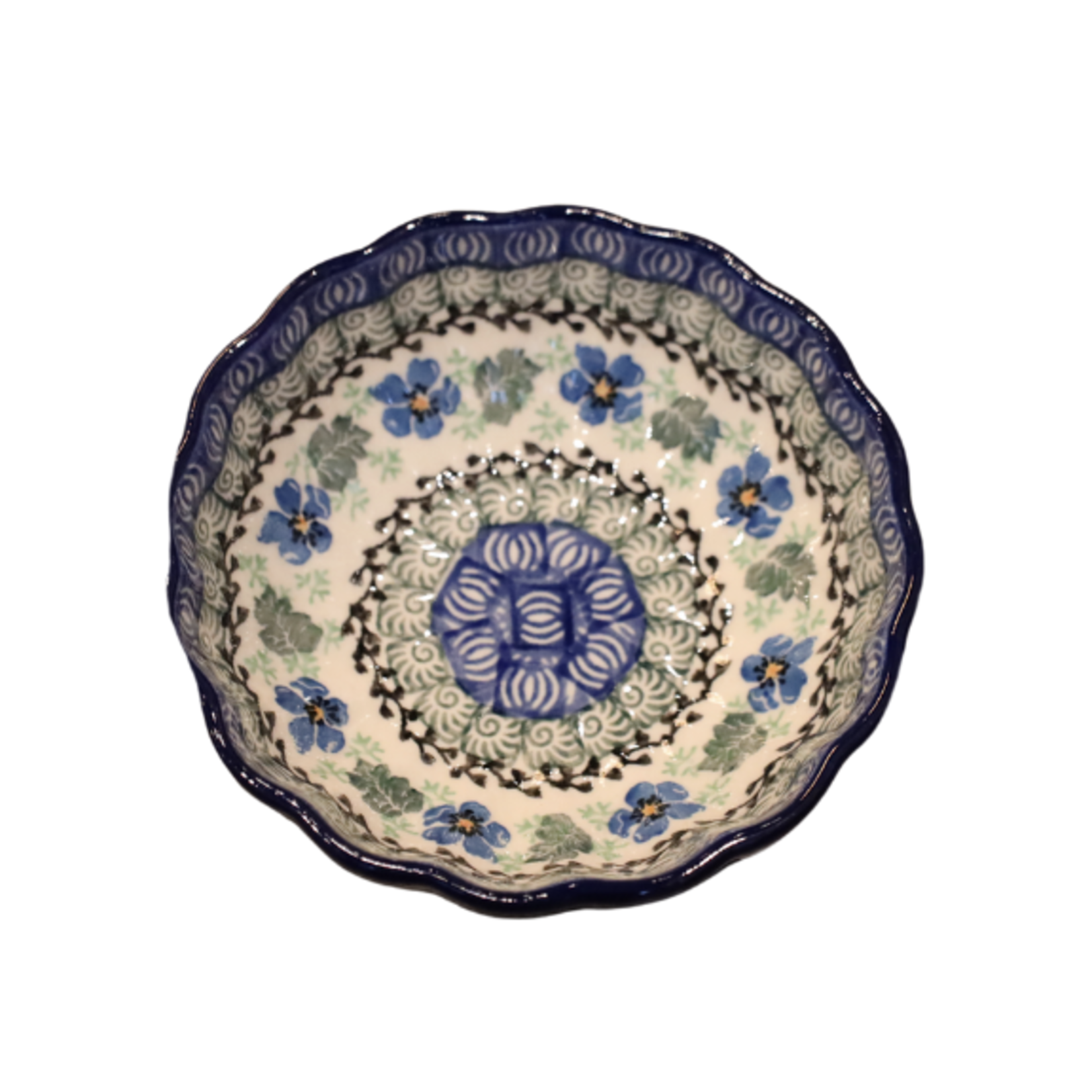 Polish Pottery Scalloped Bowl, 4.5" Candy | Polish Pottery