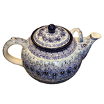 Polish Pottery Teapot Large 7 Cup - UNIKAT Blue | Polish Pottery