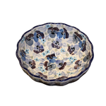 Polish Pottery Scalloped Bowl, 4.5" - UNIKAT Gloss | Polish Pottery