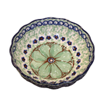 Polish Pottery Scalloped Bowl, 4.5" - UNIKAT Frog Domain | Polish Pottery