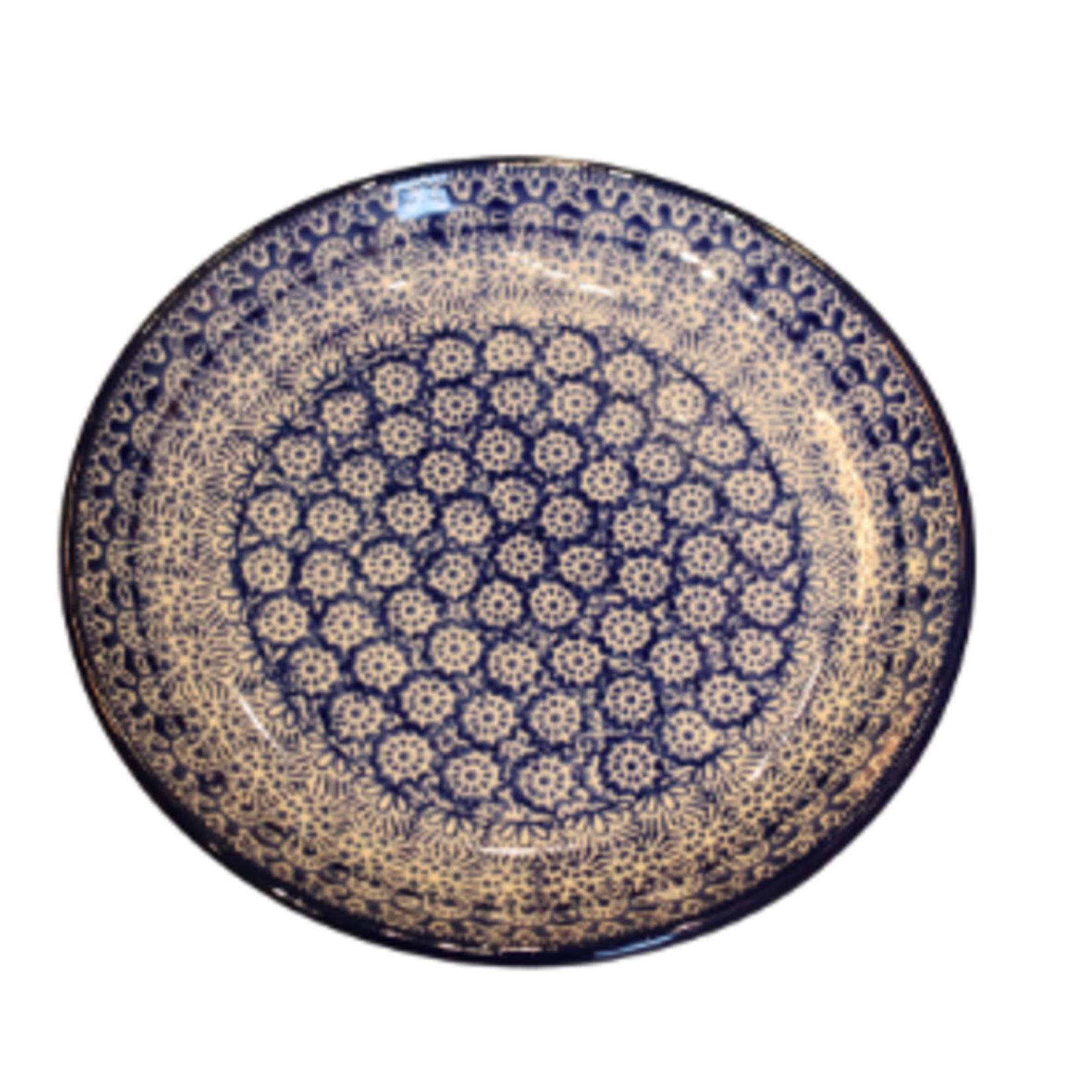 Polish Pottery Dessert Plate, Wheels | Polish Pottery